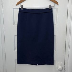 Boden Navy Jersey Skirt